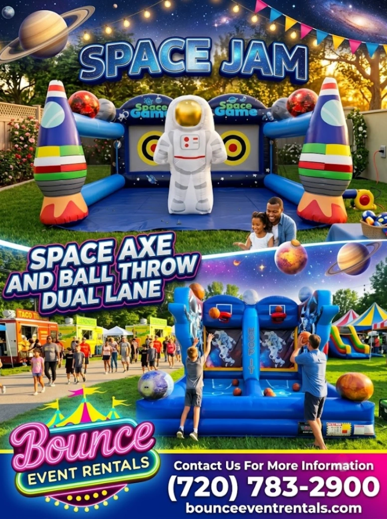 Space Axe And Space Jam rental for Morrison CO events in ZIP code 80465